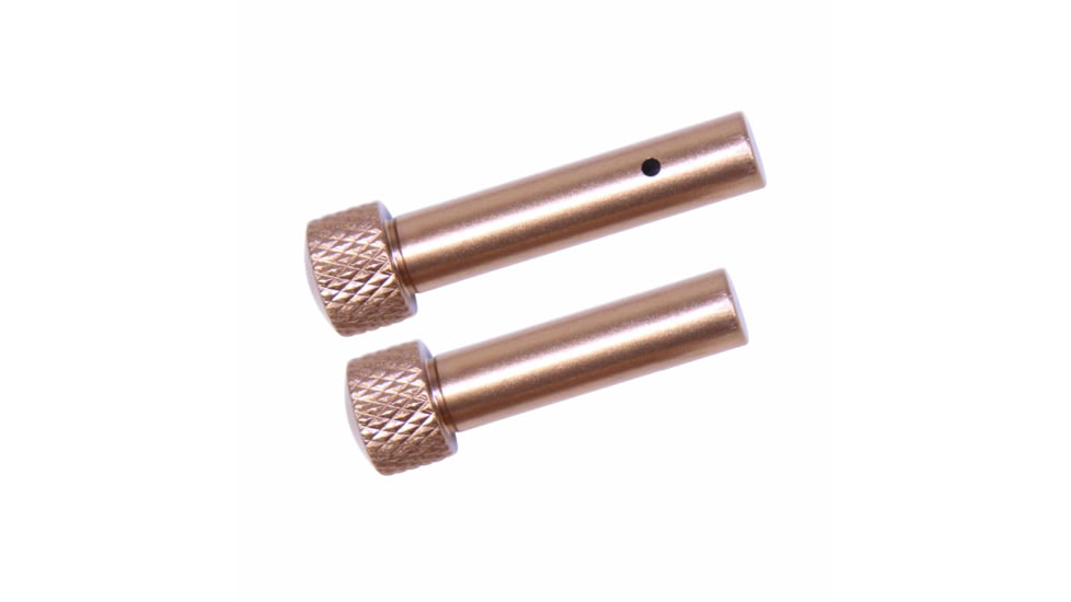Guntec USA AR 5.56 Cal Extended Takedown Pin Set, Gen 2, Anodized Bronze, TDP-SET-G2-BRZ