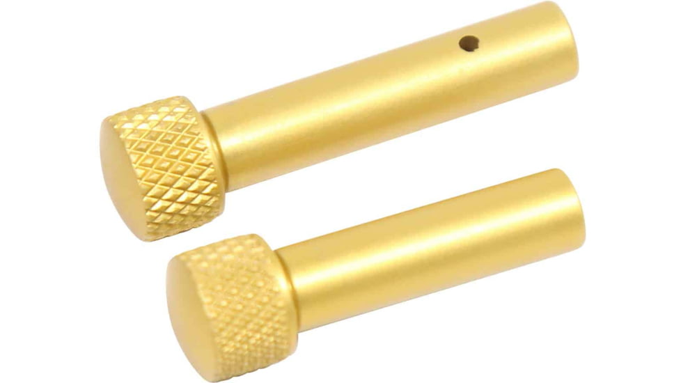 Guntec USA AR 5.56 Cal Extended Takedown Pin Set, Gen 2, Anodized Gold, TDP-SET-G2-GOLD