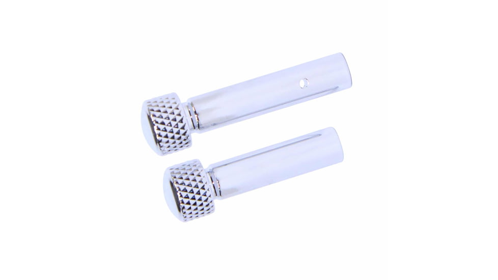 Guntec USA AR 5.56 Cal Extended Takedown Pin Set, Gen 2, Chrome, TDP-SET-G2-C