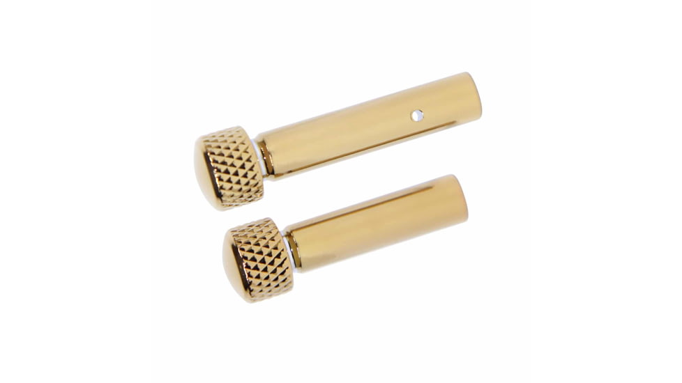 Guntec USA AR 5.56 Cal Extended Takedown Pin Set, Gen 2, Gold Plated, TDP-SET-G2-GLD