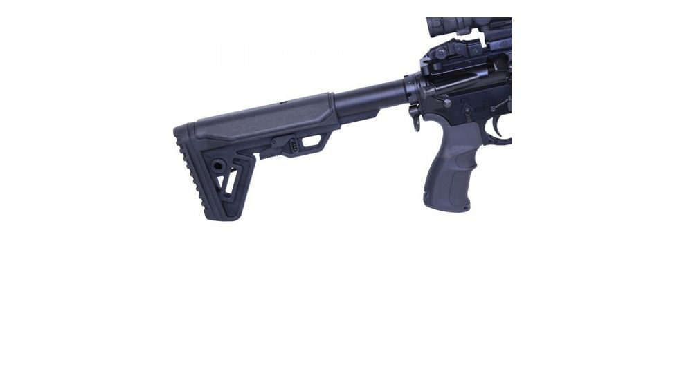 Guntec USA AR 9mm Cal. Gen 2 Minimalistic Lightweight Stock, Black, MLS-G2-9