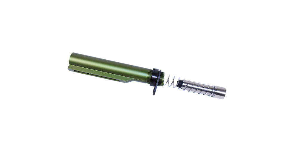 Guntec USA AR 9mm Cal MIL-SPEC Buffer Tube Set, Anodized Green, MILTUBESET-9-GREEN