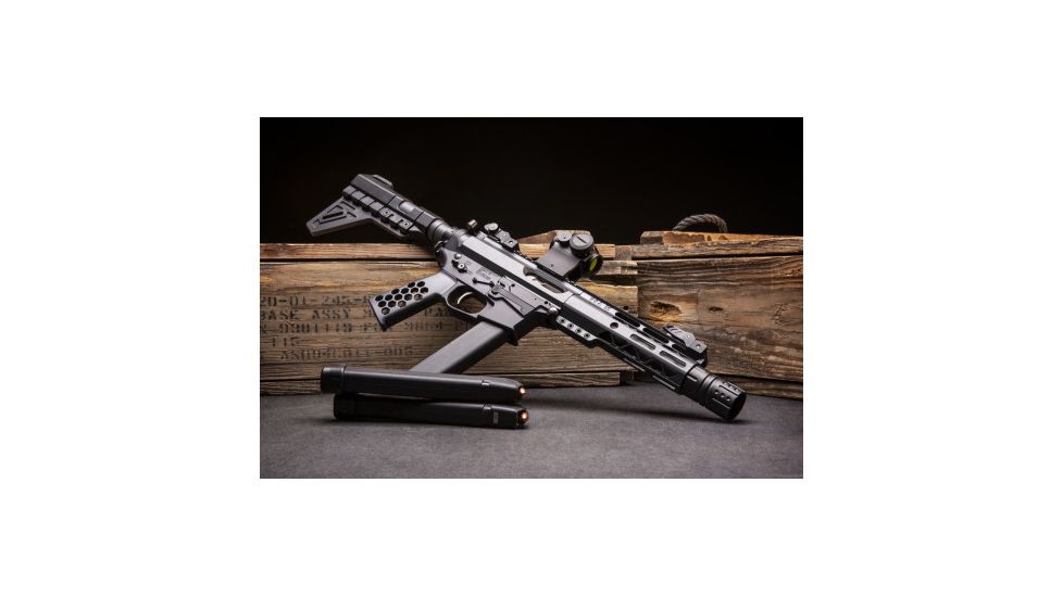 Guntec USA AR 9mm Micro Breach Pistol Brace Kit, Black GT-MBPB-9