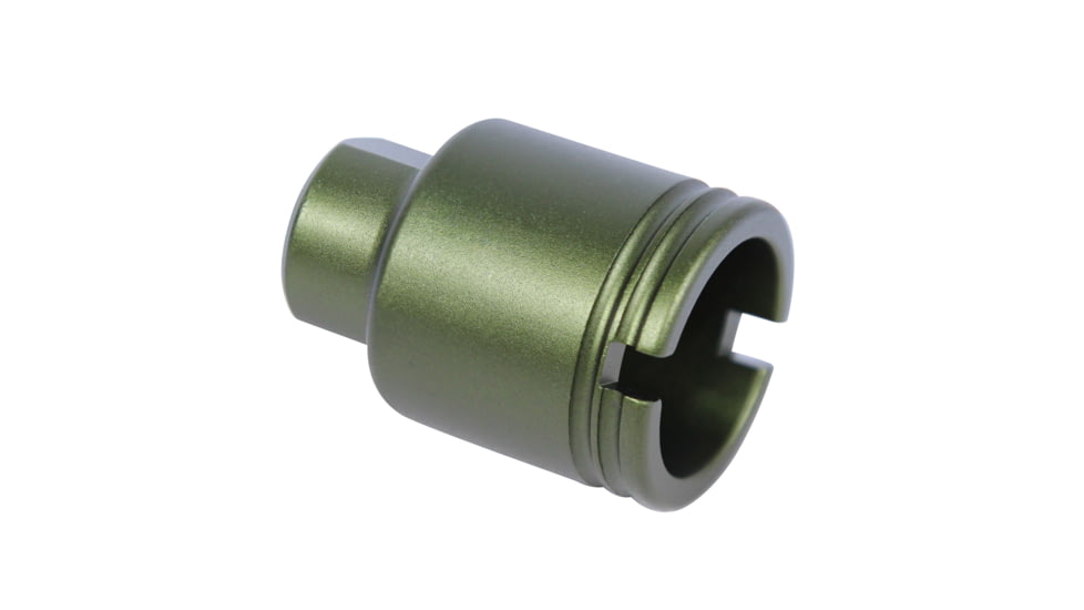 Guntec USA AR 9mm Stubby Slim Compact Flash Can, Anodized Green, SCONE-FH-9-GREEN