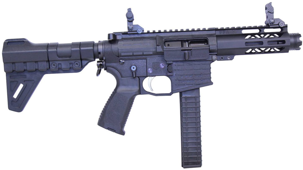 Guntec USA AR Micro Breach Pistol Brace, Black, MBPB-SHELL