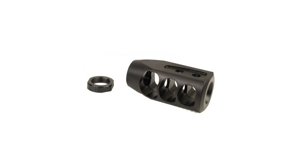 GUNTEC USA AR15 9mm/7.62x39 Cal Multi Port Steel Compensator TANK9-9, EDEMO1