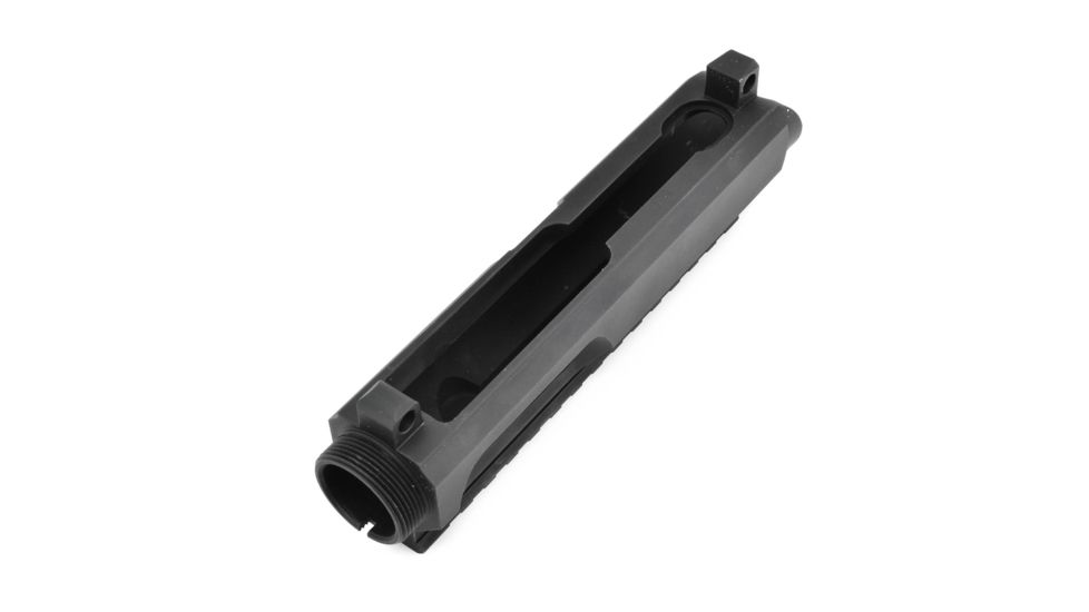 GUNTEC USA Ar15 9mm Dedicated Stripped Billet Upper Receiver, Black, GT-UPPER-9