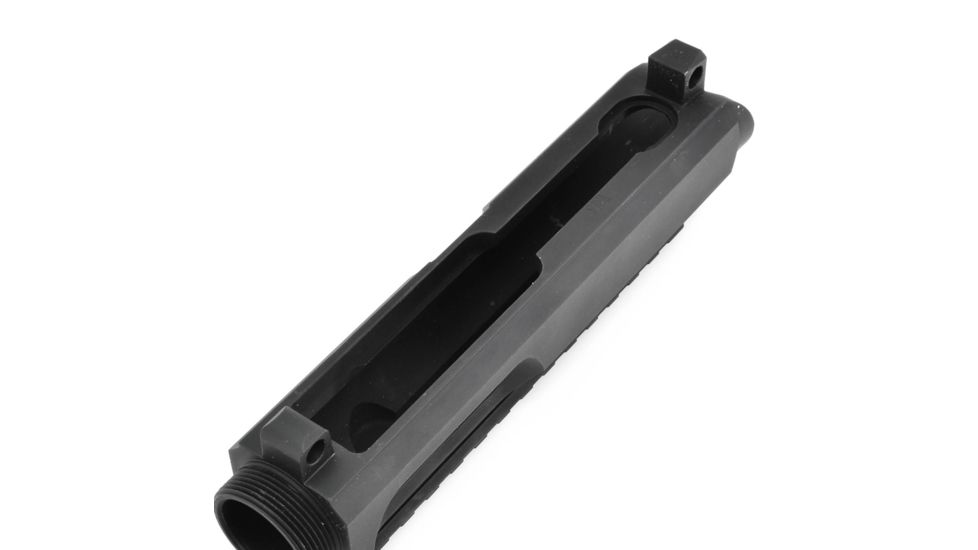 GUNTEC USA Ar15 9mm Dedicated Stripped Billet Upper Receiver, Black, GT-UPPER-9