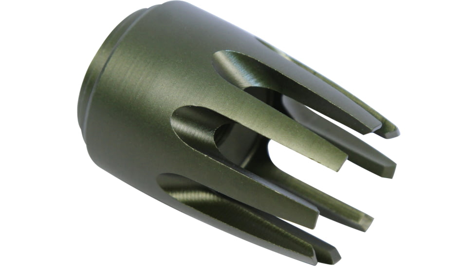 Guntec USA AR15 Claw Multi-Prong Flash Hider, Anodized Green, AR-CLAW-GREEN