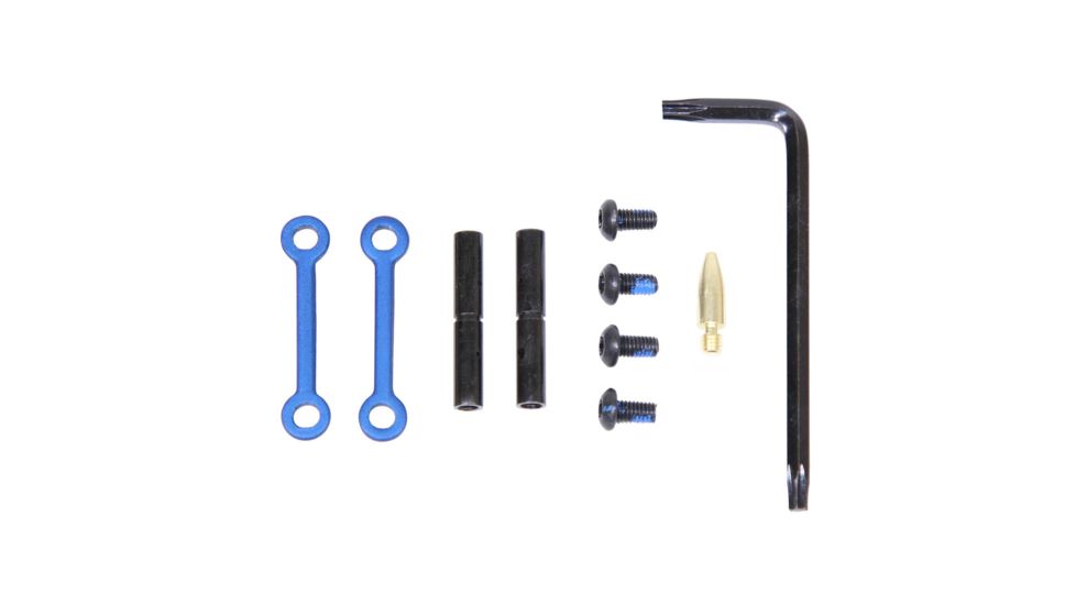 Guntec USA AR15 Complete Anti-Rotation Trigger/Hammer Pin Set, Anodized Blue, GT-ARP-BLUE