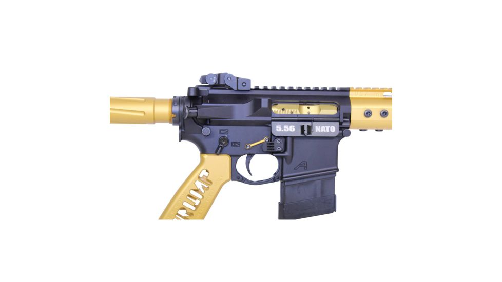 Guntec USA AR15 Complete Anti-Rotation Trigger/Hammer Pin Set, Anodized Gold, GT-ARP-GOLD