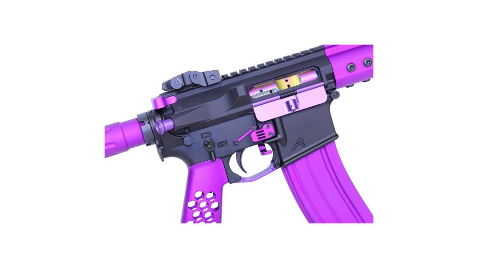 Guntec USA AR15 Complete Anti-Rotation Trigger/Hammer Pin Set, Anodized Purple, GT-ARP-PURPLE