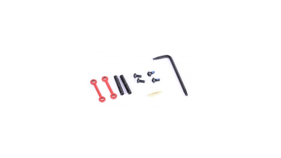 GUNTEC USA AR15 Complete Anti-Rotation Trigger/Hammer Pin Set, Red GT-ARP-RED