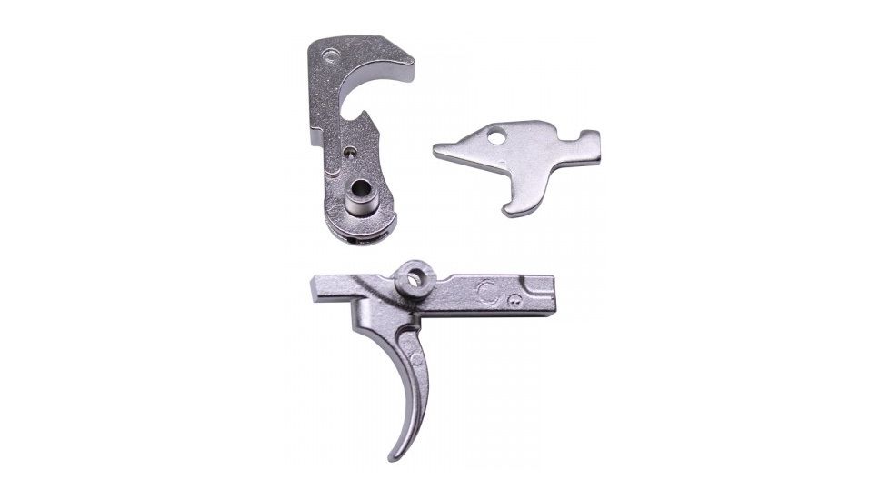 GUNTEC USA AR15 Enhanced Trigger Group, Nickel GT-FCG-NB
