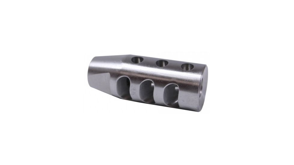 GUNTEC USA AR15 Multi Port Stainless Steel Compensator, 9mm, Stainless Steel ARMB-3-SS-9, EDEMO2