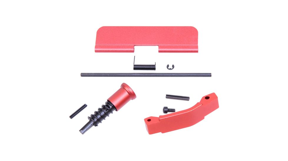 Guntec USA AR15 Receiver Build Kit, Anodized Red, ARC-KIT-RED