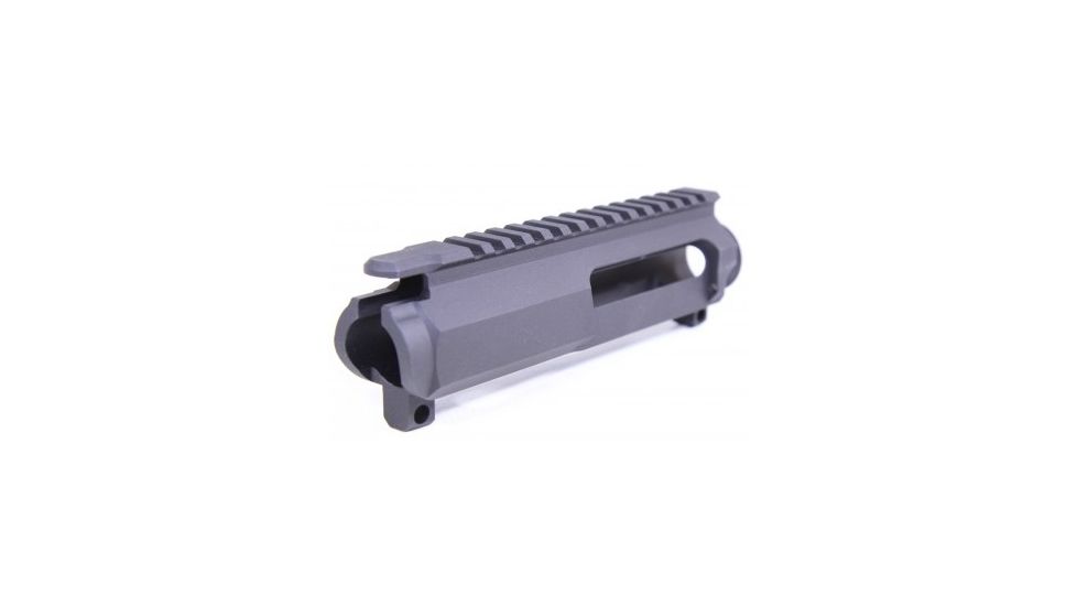 GUNTEC USA AR15 Stripped Slab Side Billet Upper Receiver, Black GT-UPPER-SLB