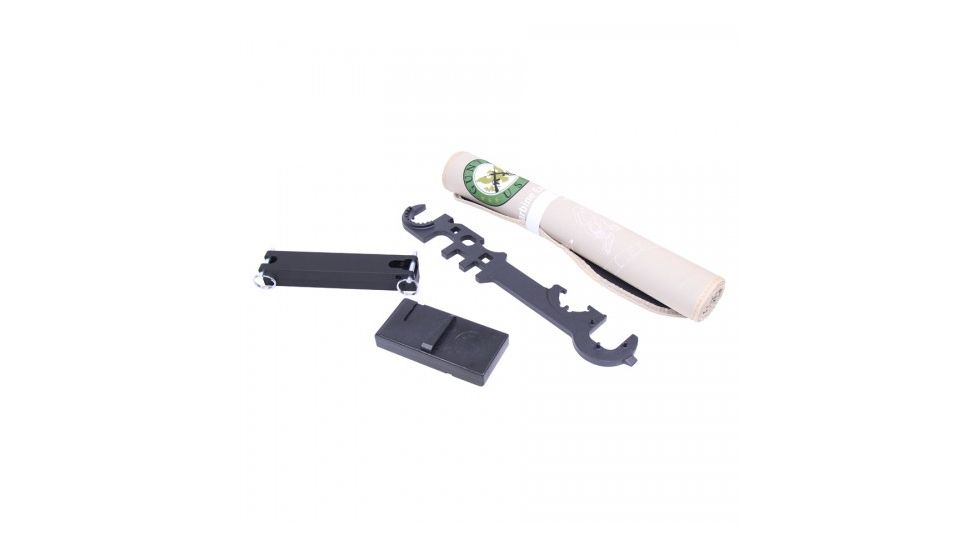 Guntec USA Basic Tool Kit, AR-15, Armorers Wrench/Upper Vise Block/Lower Vise Block/Armorers Neoprene Mat, Black ARTOOL-KIT-BASIC