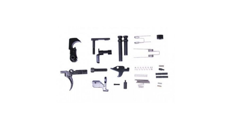 Guntec USA Enhanced Complete Lower Parts Kit, AR .308, Black LPK-308-ENH