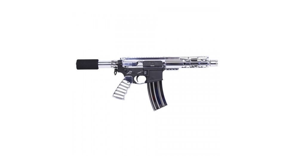 Guntec USA Gen 2 Air-Lok Furniture Set, AR-15, Pistol Length, 5.56 Upper Receiver, 7 inch Air-Lok Handguard, Pistol Grip, 1/2x28 Flash Cone, Polished GT-AR-P-KIT-HP