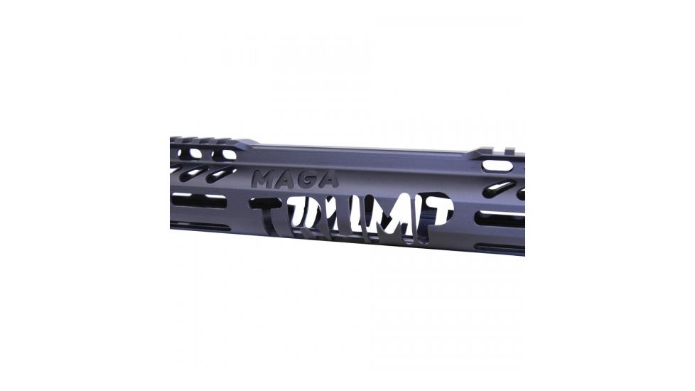 Guntec USA Gen 2 Trump MAGA Series Limited Edition Handguard, AR-15, M-LOK, 15 inch, Black Anodize TRUMP-HG