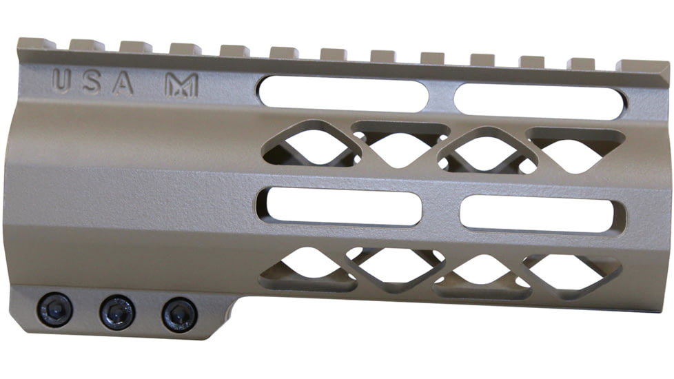 Guntec USA AIR-LOK M-LOK Compression Free Floating Handguard With Monolithic Top Rail