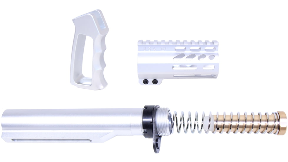 Guntec USA AR-15 M-LOK Micro Pistol Furniture Set w/ Milspec Buffer Tube