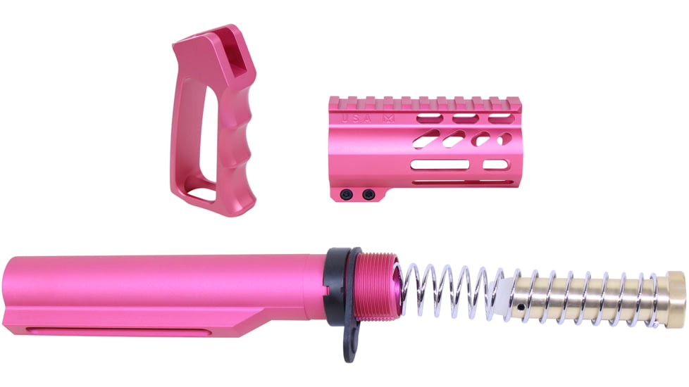 Guntec USA AR-15 M-LOK Micro Pistol Furniture Set w/ Milspec Buffer Tube