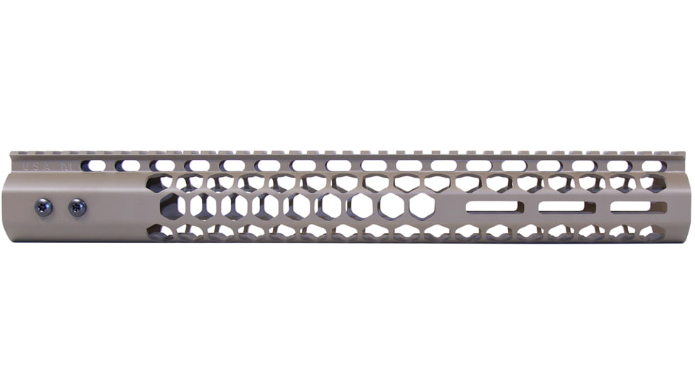 Guntec USA Honeycomb M-LOK Free Floating Handguard With Monolithic Top Rail