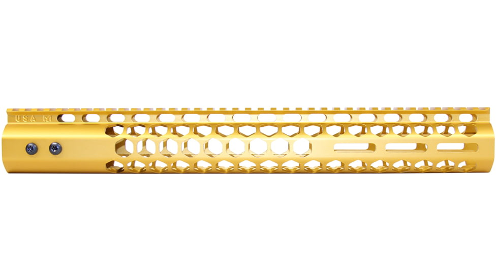 Guntec USA Honeycomb M-LOK Free Floating Handguard With Monolithic Top Rail