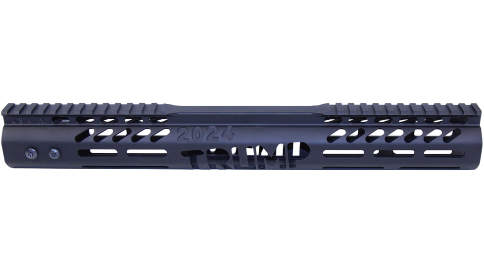 Guntec USA Limited Edition Trump Series M-LOK System Free Floating Handguard w/Monolithic Top Rail, .308 Caliber, 15in, Anodized Black, GT-15MLK-TRUMP-308-BLACK