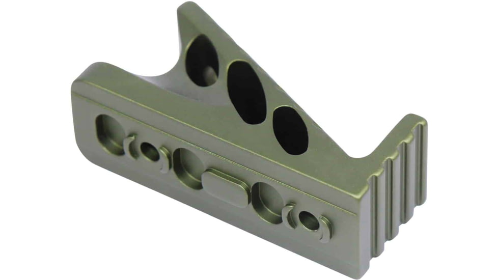 Guntec USA M-LOK Micro Angle Grip, Anodized Green, ANGLE-MICRO-GREEN