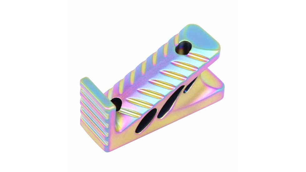 Guntec USA M-LOK Micro Angle Grip, Matte Rainbow Pvd Coated, ANGLE-MICRO-M-RPVD