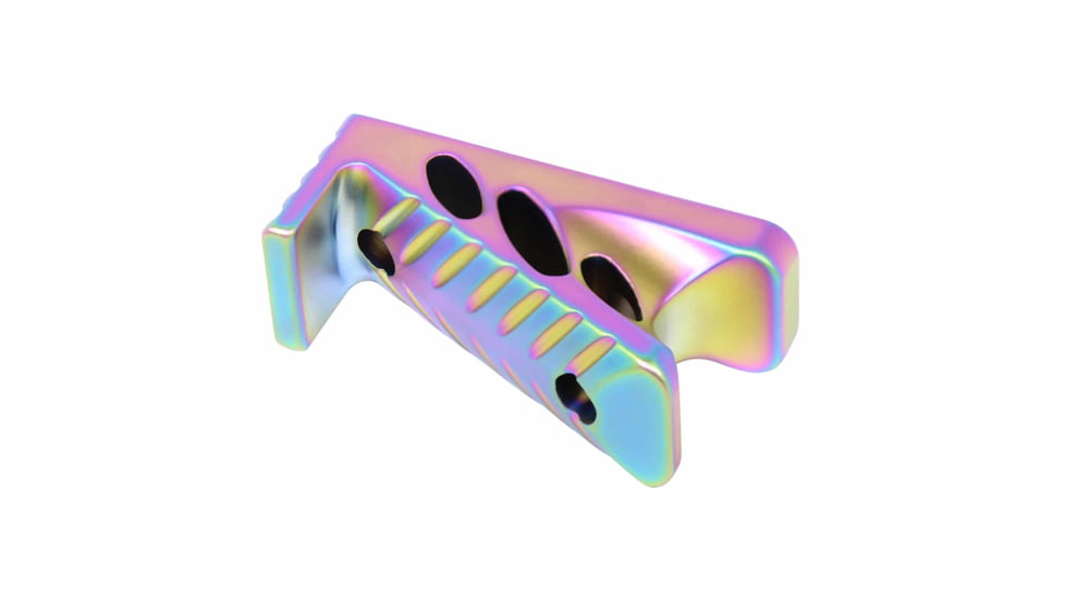 Guntec USA M-LOK Micro Angle Grip, Matte Rainbow Pvd Coated, ANGLE-MICRO-M-RPVD