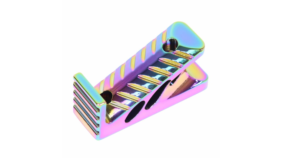 Guntec USA M-LOK Micro Angle Grip, Rainbow Pvd, ANGLE-MICRO-RPVD