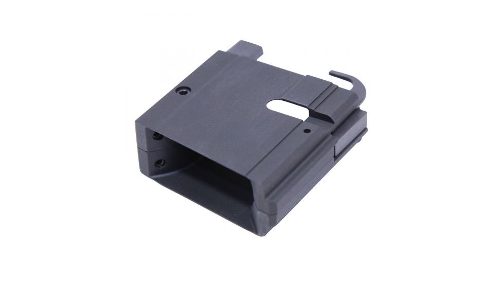 Guntec USA Magwell Adapter Block, AR-15, 9mm, Alluminum, Anodized Matte Finish, Black MAGA-9