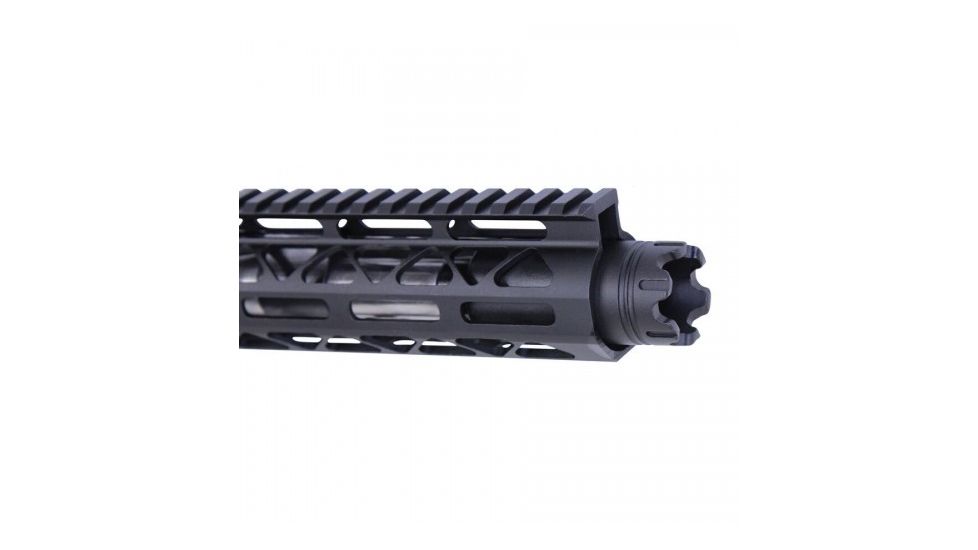 Guntec USA Slim Line Trident Flash Can w/Glass Breaker, AR-10/AR-15/AR-308, .300 AAC Blackout/.308 Cal., 3.25 in, 5/8x24, Black, CONE-FH-S-C-308