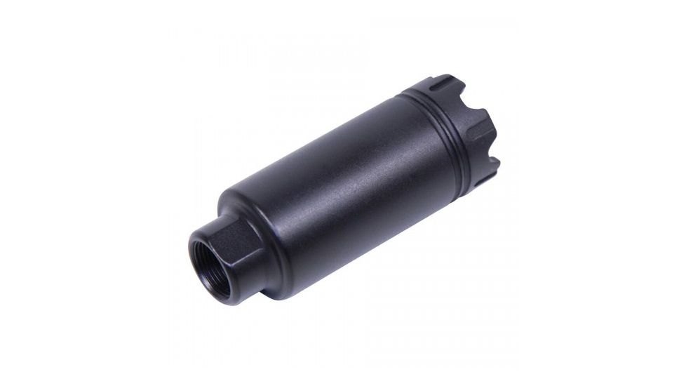 Guntec USA Slim Line Trident Flash Can w/Glass Breaker, AR-10/AR-15/AR-308, .300 AAC Blackout/.308 Cal., 3.25 in, 5/8x24, Black, CONE-FH-S-C-308