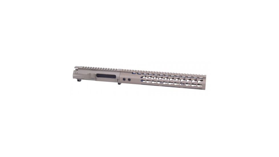 Guntec USA Stripped Upper Receiver, AR-15, .223/5.56, 12 inch Ultralight Series Keymod Handguard, Flat Dark Earth GT-UPPER-SET-FDE-12JK