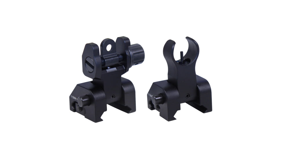 Guntec USA Tactical Iron Precision Sights, Black, GT-TIPS