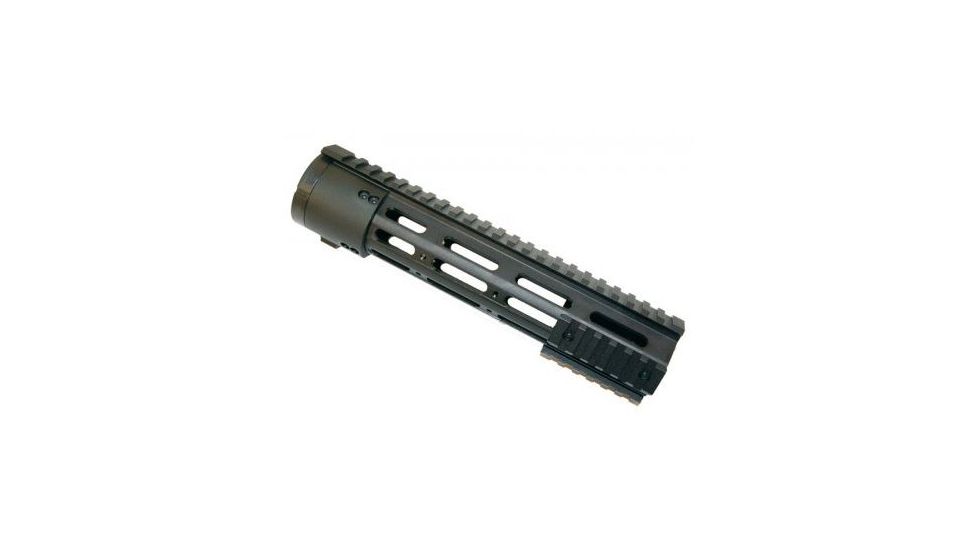 GUNTEC USA Thin Profile Free Floating Handguard w/Removable Rails Monolithic Top Rail,308 Cal,10in,Anodized Black CK308-10