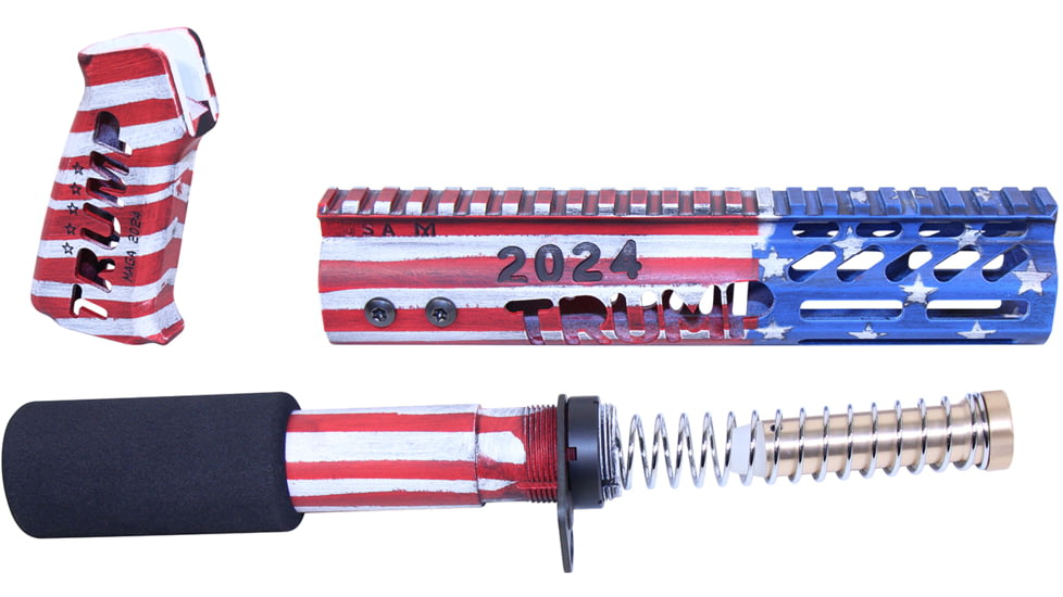 Guntec USA Trump Series Limited Edition AR-15 Pistol Furniture Set, Cerakote, TRUMP-PIS-SET-USA