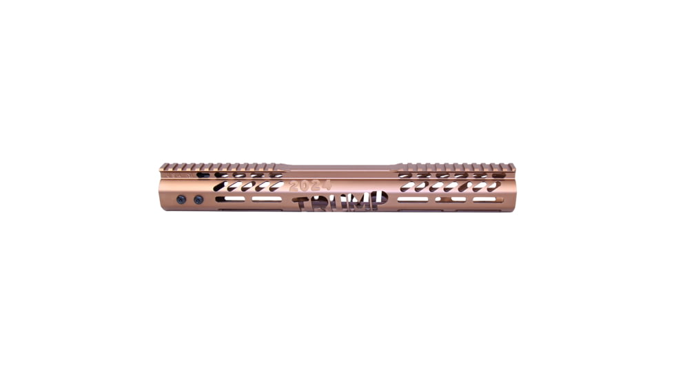 Guntec USA Trump Series Limited Edition M-LOK System Free Floating Handguard w/ Monolithic Top Rail, .308, Anodized Bronze, GT-15MLK-TRUMP-308-BRZ