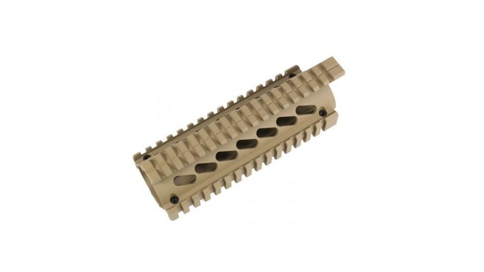 GUNTEC USA Two Piece Quad Rail w/Bridge Rail,Cerakote Flat Dark Earth GTQUAD16-JT-E