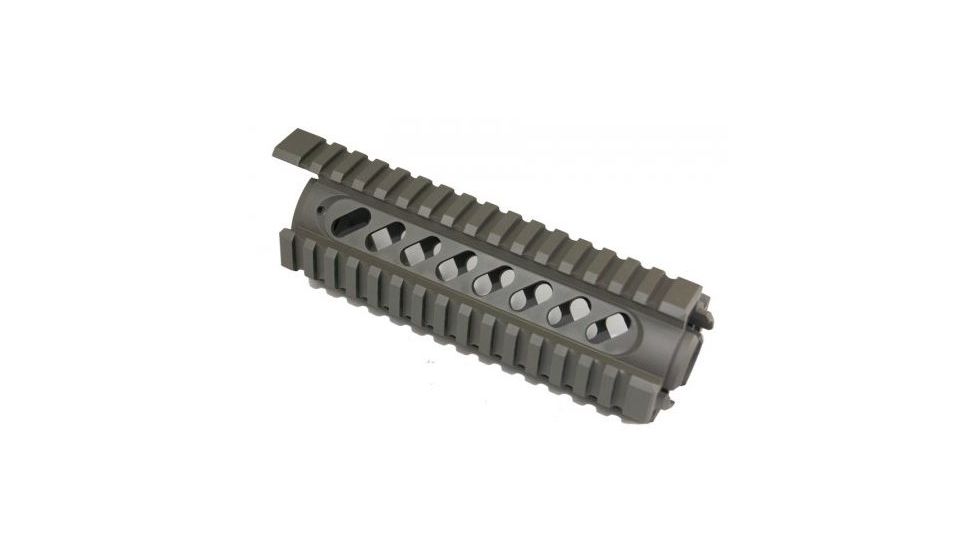 GUNTEC USA Two Piece Quad Rail w/Monolithic Top Rail,Cerakote OD Green GT-7T-G