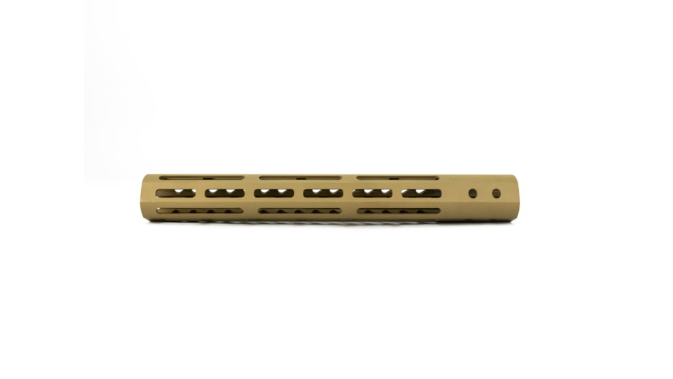 Guntec USA Ultra Lightweight Thin M-Lok Free Floating Handguard w/Monolithic Top Rail, 12in, Cerakote Flat Dark Earth, GT-12MLK-FDE