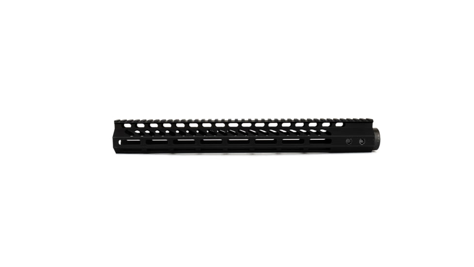 Guntec USA Ultra Lightweight Thin M-Lok Free Floating Handguard w/Monolithic Top Rail, 15in, Black, GT-15MLK