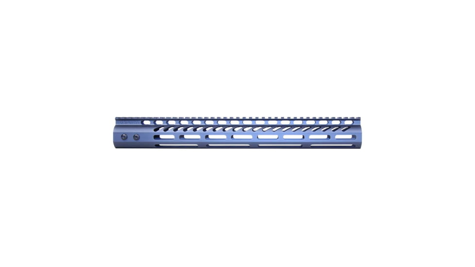 Guntec USA Ultra Lightweight Thin M-LOK System Free Floating Handguard w/Monolithic Top Rail, 15in, Grey, GT-15MLK-GREY