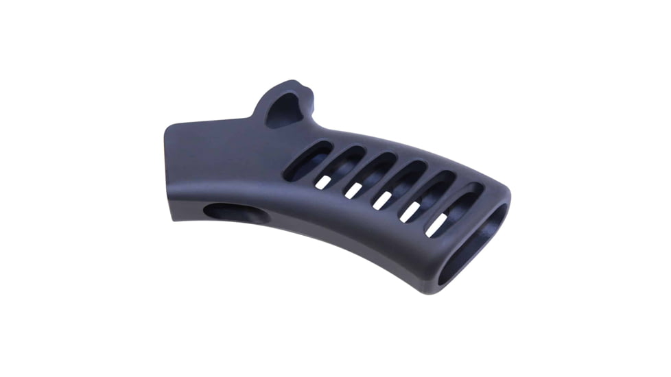 Guntec USA Ultralight Series Skeletonized Aluminum Featureless Grip, Anodized Black, ULS-FG-BLACK