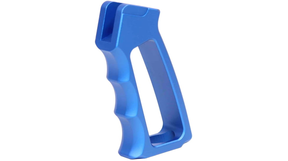 Guntec USA Ultralight Series Skeletonized Aluminum Pistol Grip, Gen 2, Anodized Blue, ULS-PG-G2-BLUE